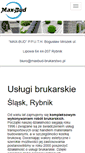 Mobile Screenshot of maxbud-brukarstwo.pl