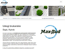 Tablet Screenshot of maxbud-brukarstwo.pl